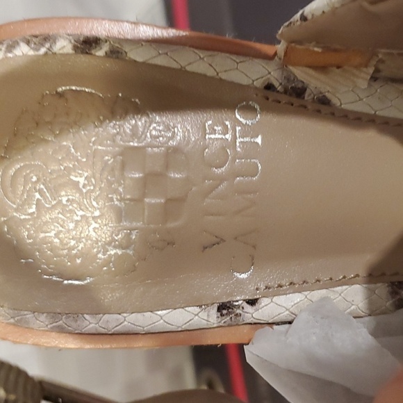 Vince Camuto Marsa Snakeskin Platform Espadrille Sandals - Picture 7 of 13